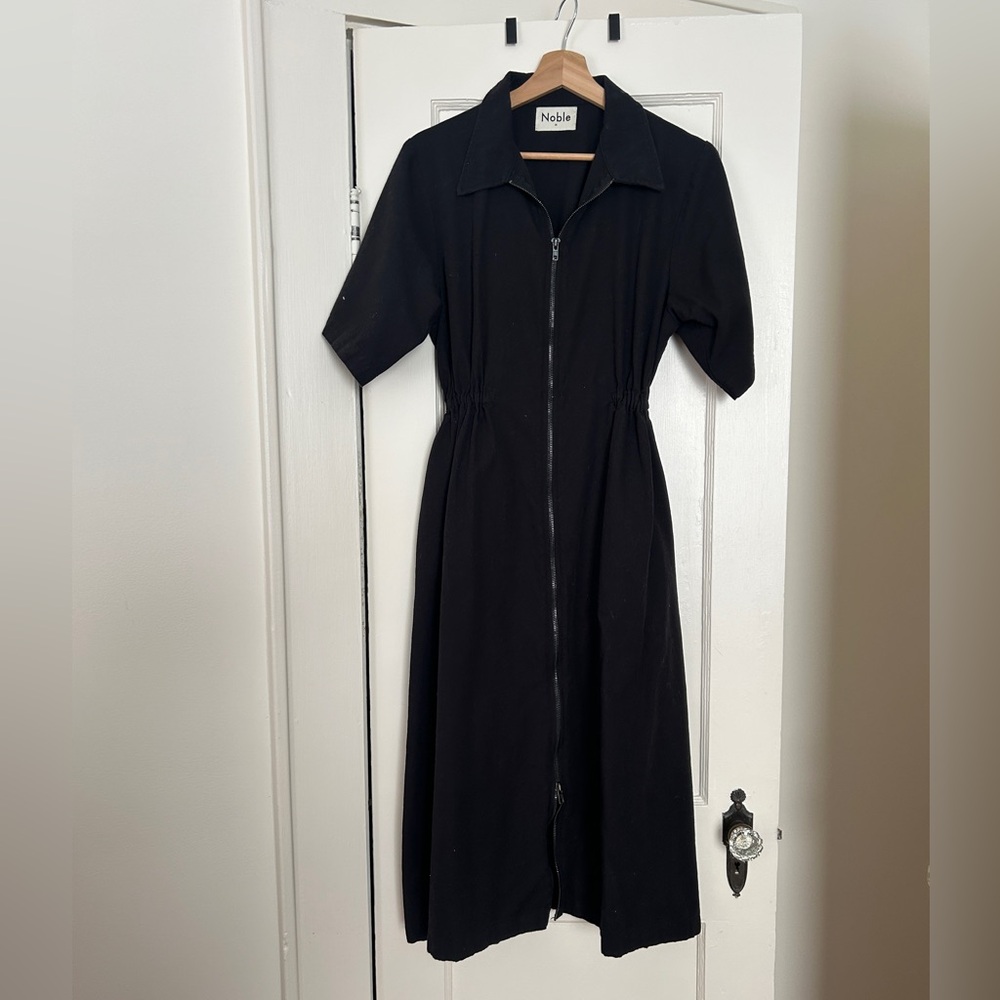 Noble Long Utility Dress Ash (black) Size Medium